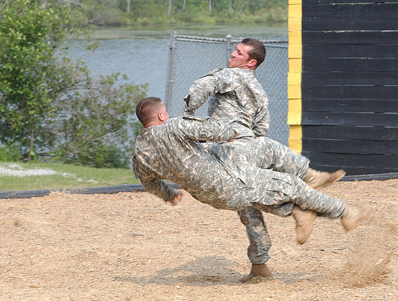 Rangers demonstrate hand-to-hand combat techniques during a Rangers in Action demonstration at Fort Benning, GA 1.jpg